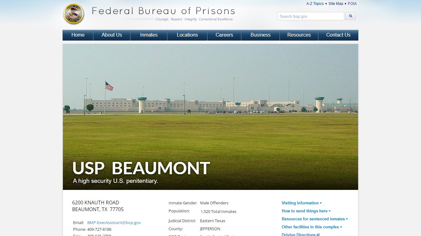 USP Beaumont - Federal Bureau of Prisons